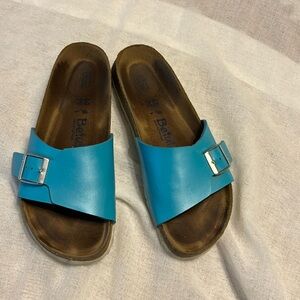 Birkenstock Betula sandals women’s one strap blue size 40
